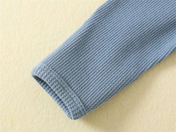 Organic Waffle Zip-Up Sleepsuit (3-18M) - Image 4