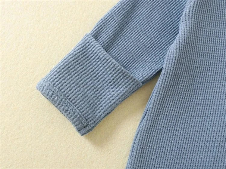 Organic Waffle Zip-Up Sleepsuit (3-18M) - Image 5
