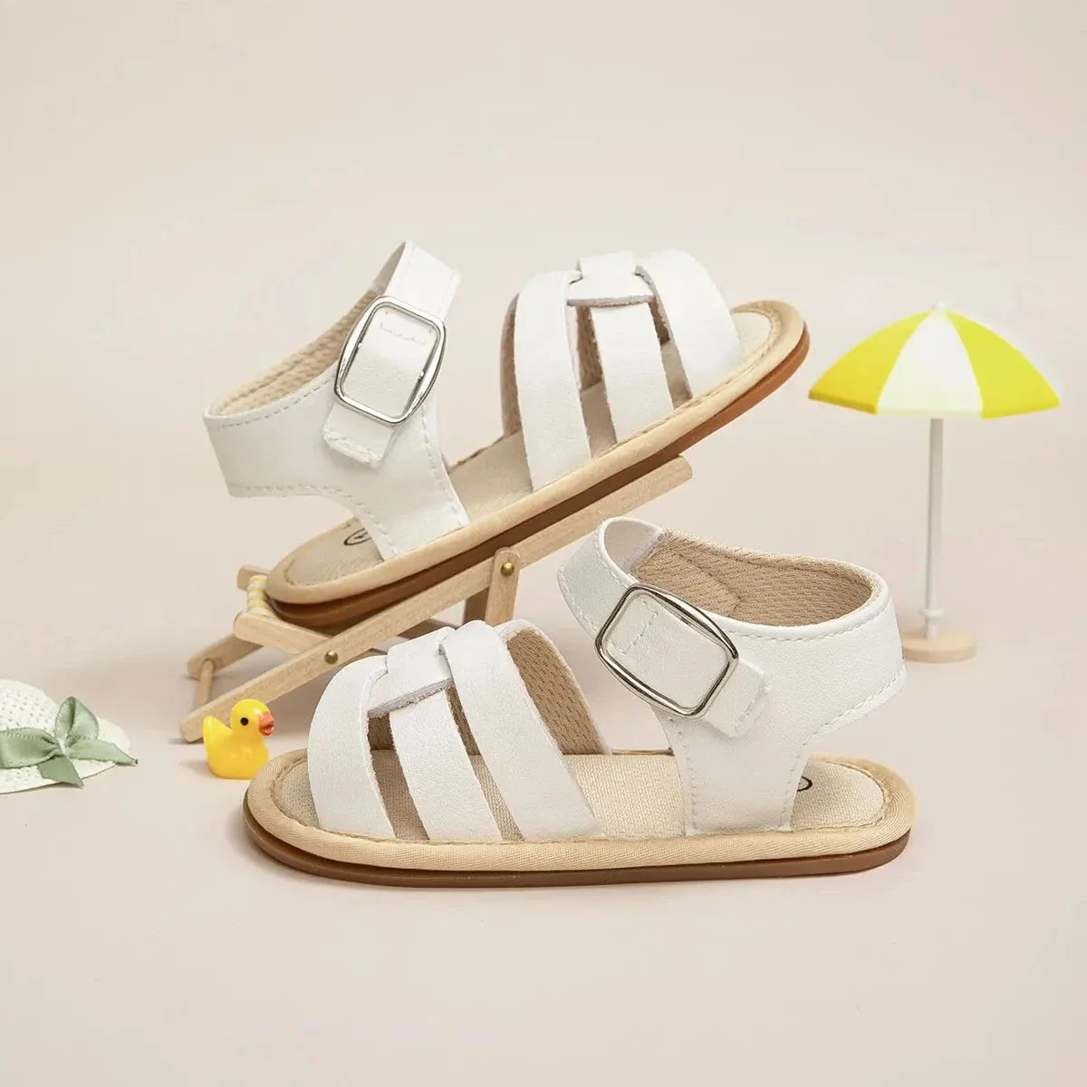 Retro Leather Summer Sandals for Babies – First Steps with Soft Soles (0-18M) - Image 12