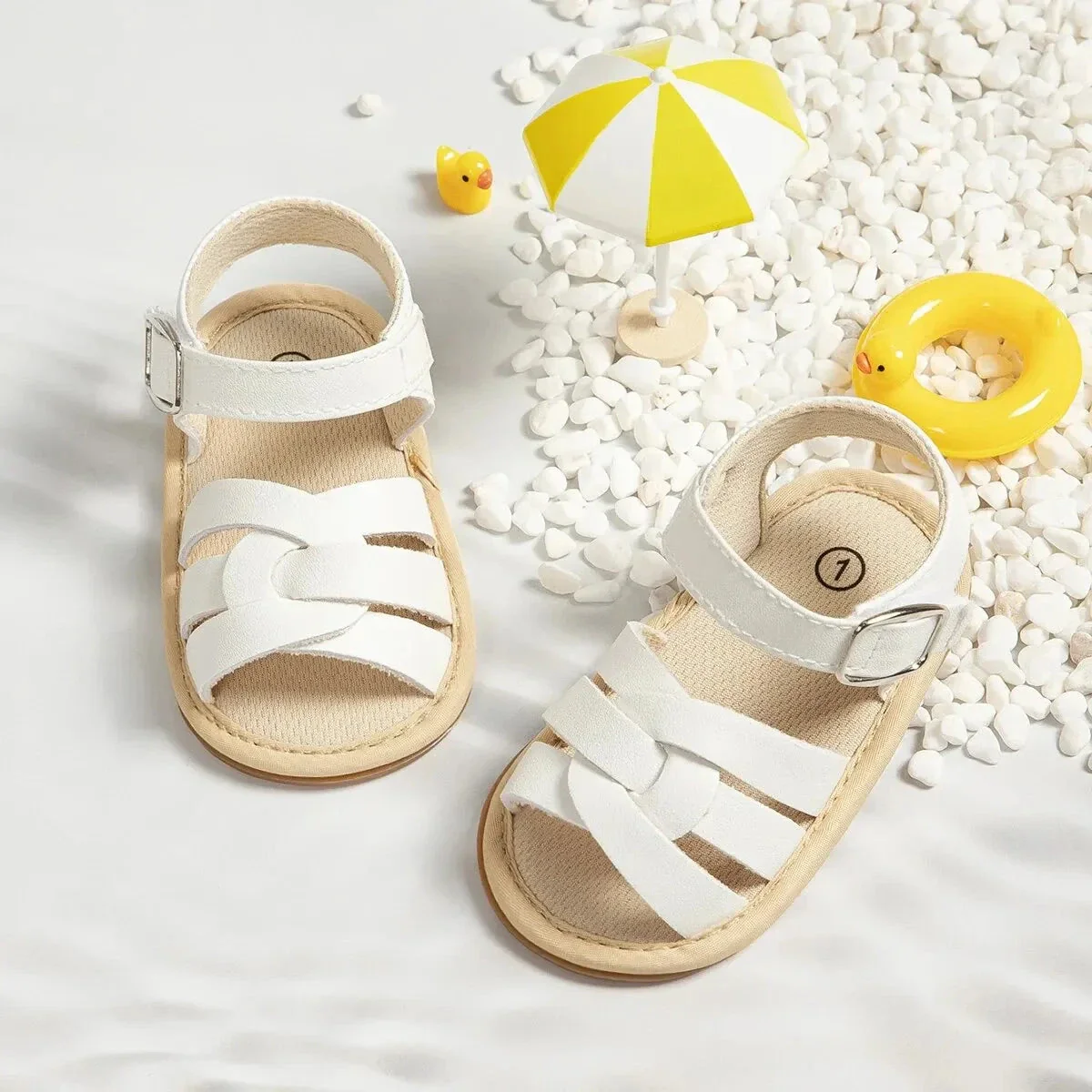 Retro Leather Summer Sandals for Babies – First Steps with Soft Soles (0-18M) - Image 13