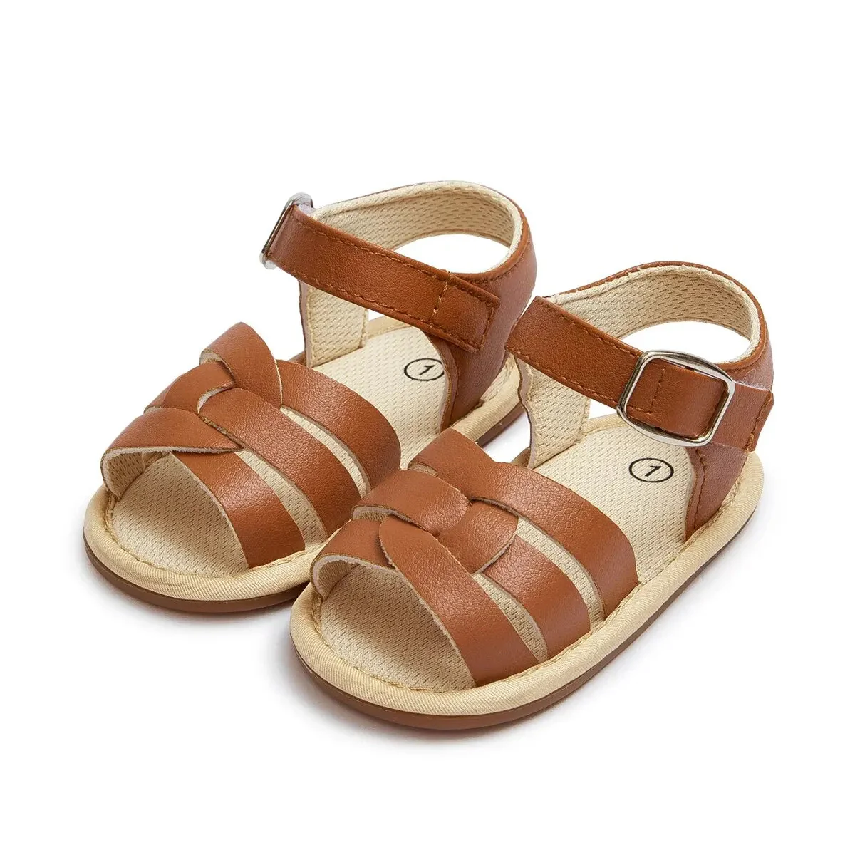 Retro Leather Summer Sandals for Babies – First Steps with Soft Soles (0-18M) - Image 15