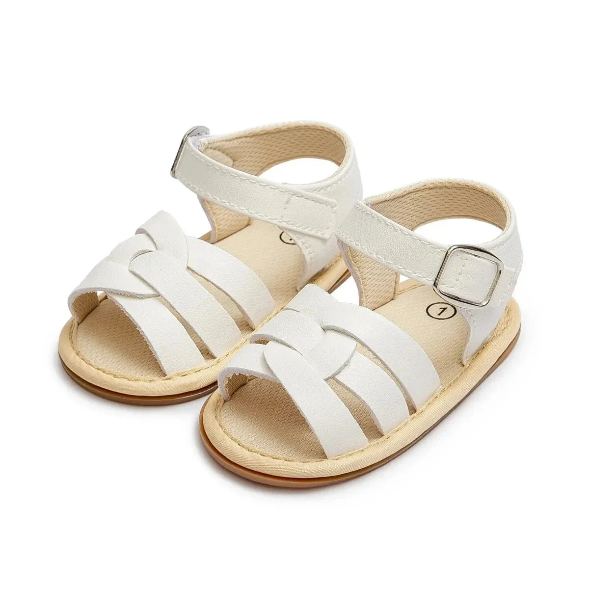 Retro Leather Summer Sandals for Babies – First Steps with Soft Soles (0-18M) - Image 8