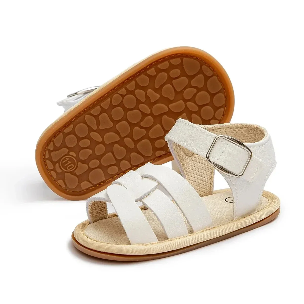 Retro Leather Summer Sandals for Babies – First Steps with Soft Soles (0-18M) - Image 9