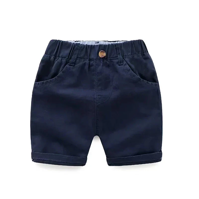 Soft Cotton Baby & Toddler Shorts with Elastic Waist (12–36 Months)