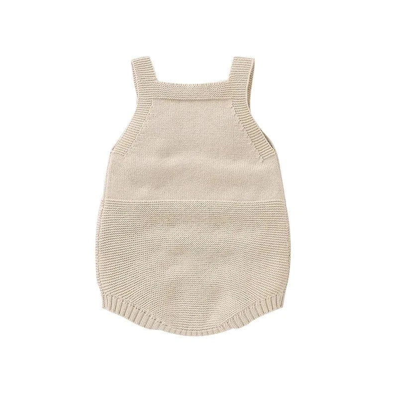 Soft Cotton Knitted Lion Baby Romper (3–24M) - Image 2