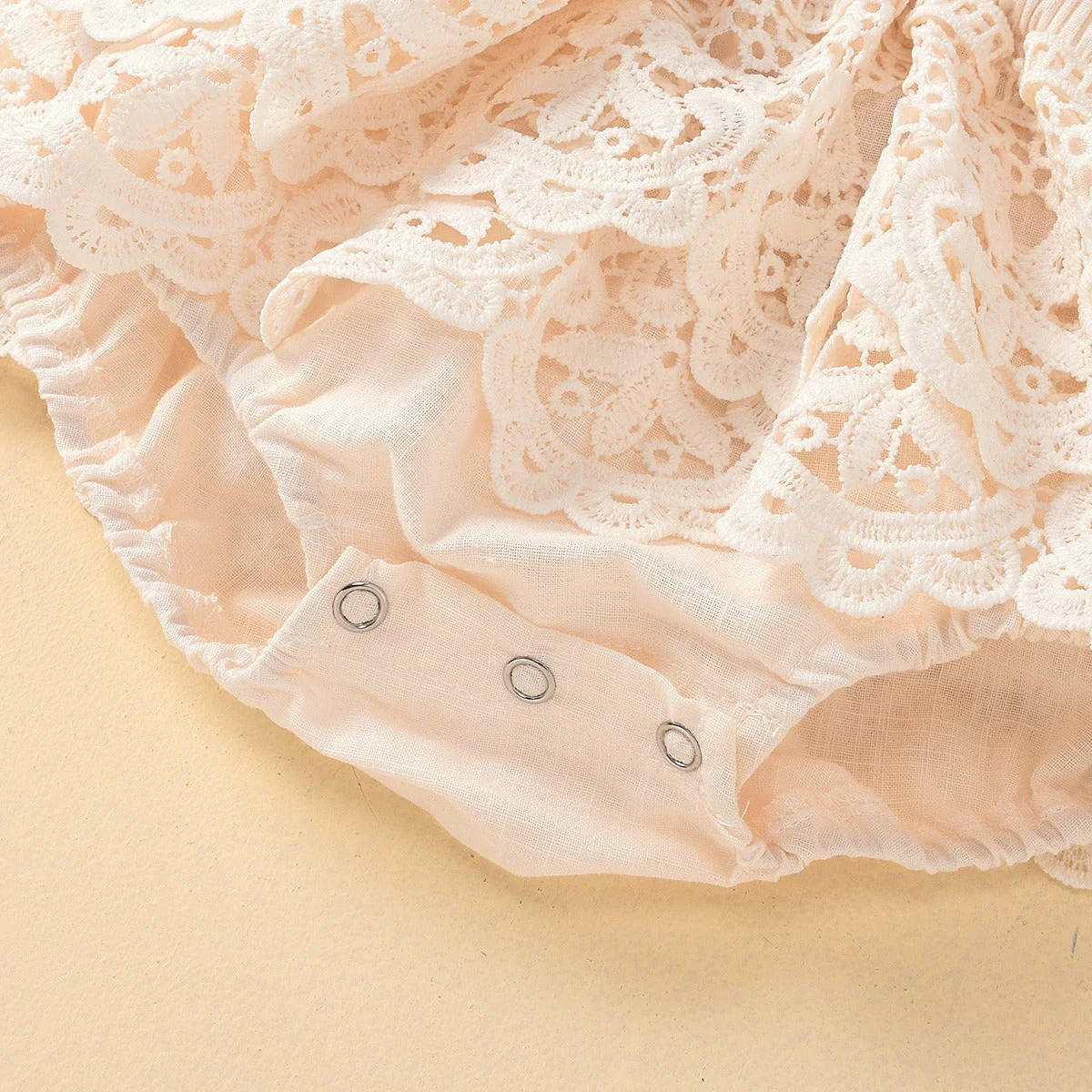 Lace-Up Cotton Jumpsuit (6-24M) - Image 4