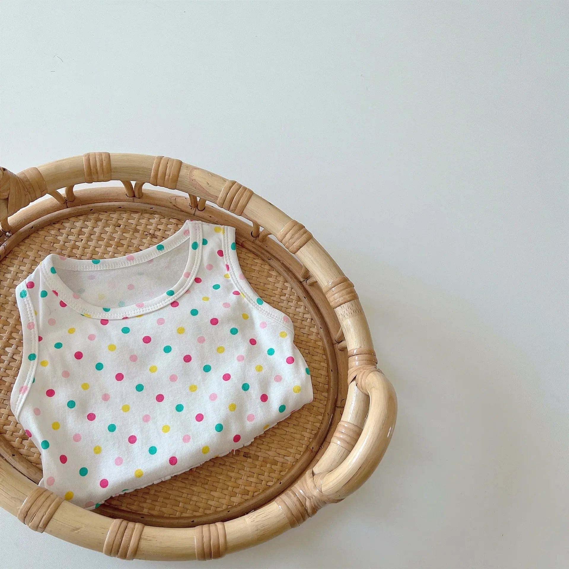 Polka Dot Romper Dress (3-24M) - Image 3