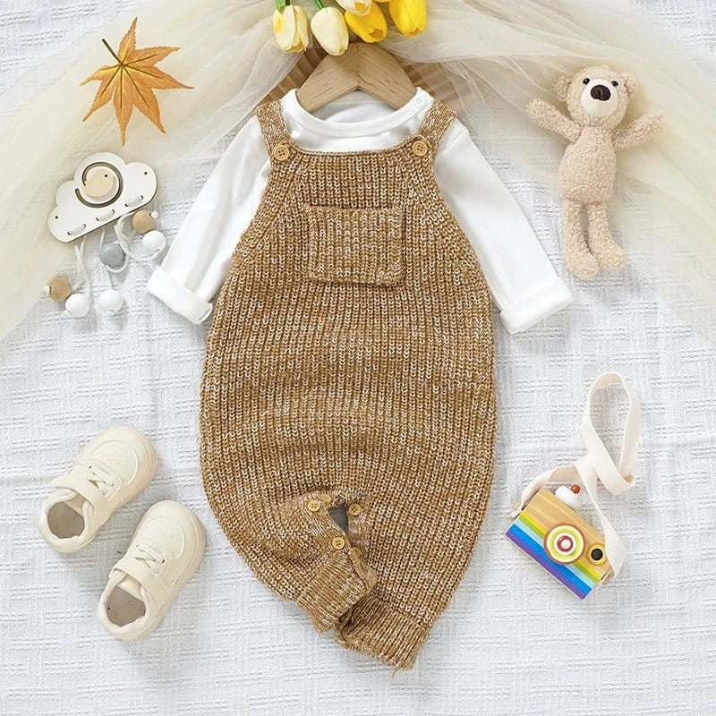 The Autumn Knit Sleeveless Romper (0–24M) - Image 3