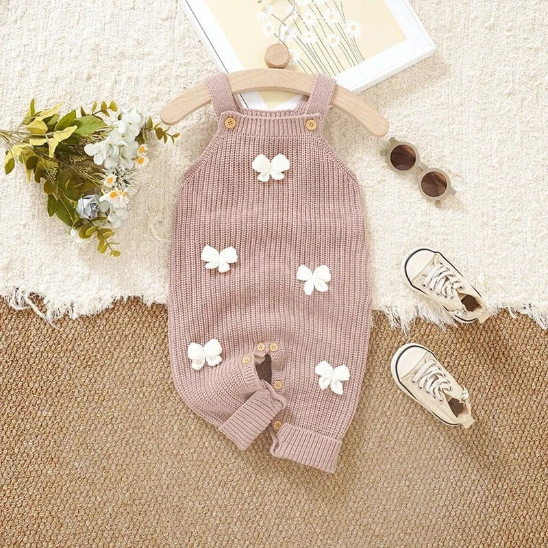 The Butterfly Knit Sleeveless Romper (3–24M) - Image 2