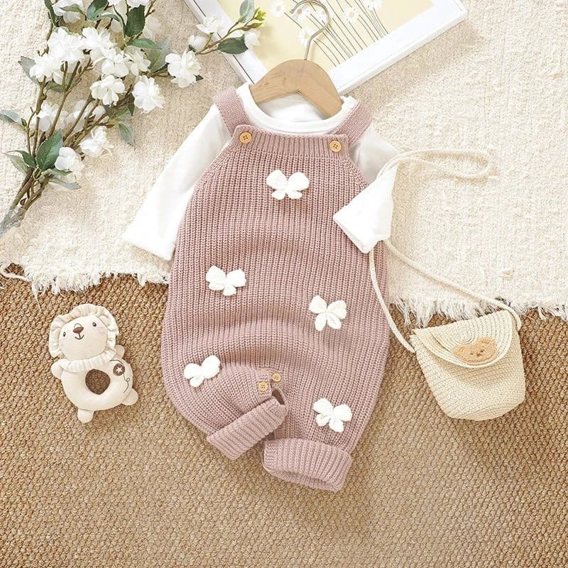 The Butterfly Knit Sleeveless Romper (3–24M) - Image 3