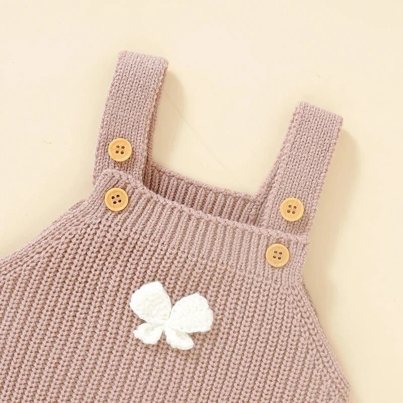 The Butterfly Knit Sleeveless Romper (3–24M) - Image 4