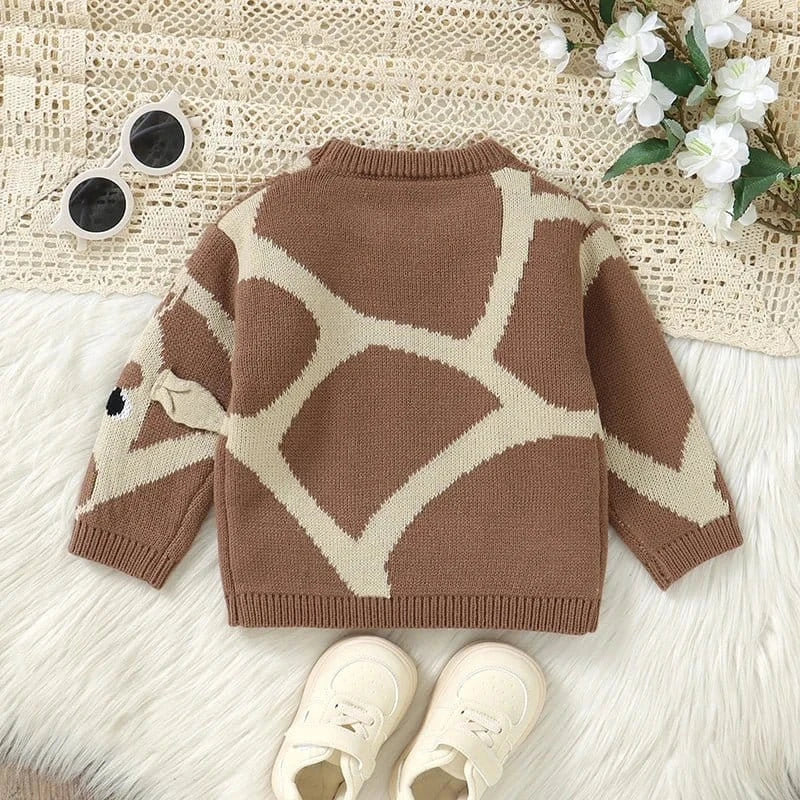 The Cozy Giraffe Knit Sweater (6M–3Y) - Image 3