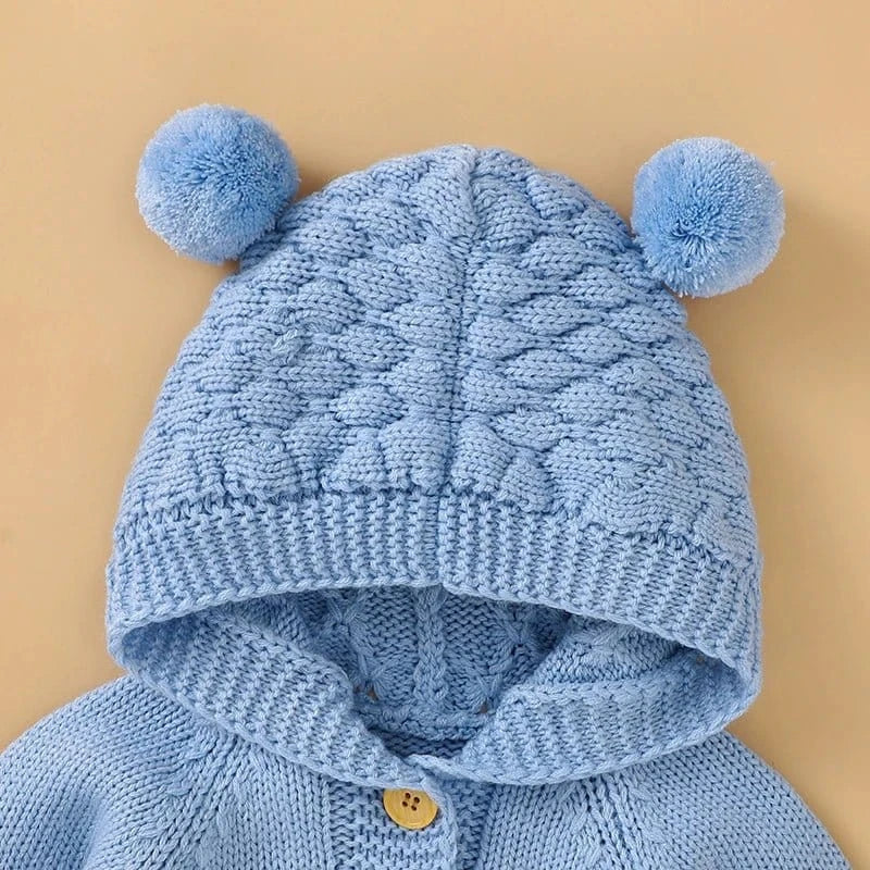 The Cozy Pom-Pom Knit Romper (3–24M) - Image 3
