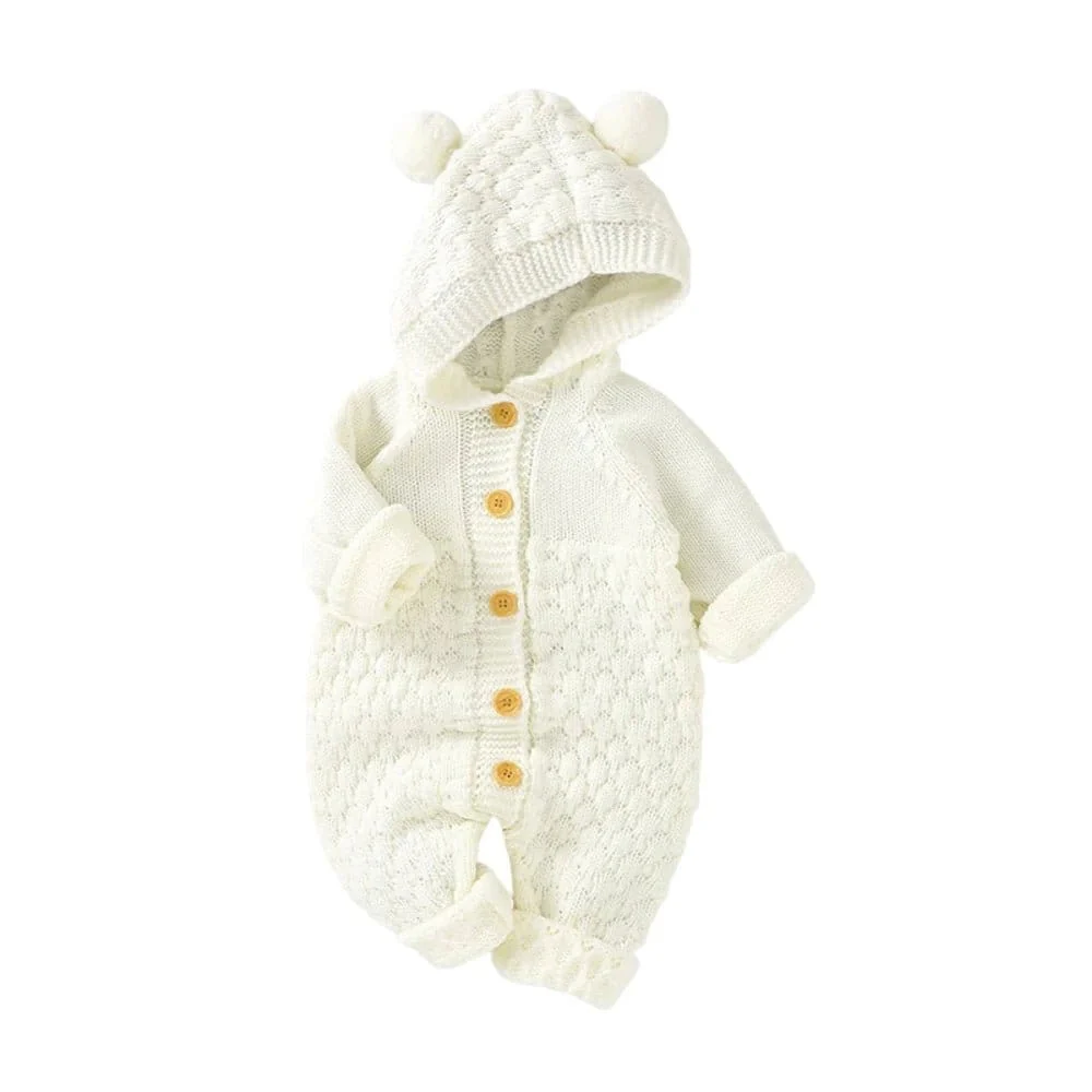 The Cozy Pom-Pom Knit Romper (3–24M) - Image 8