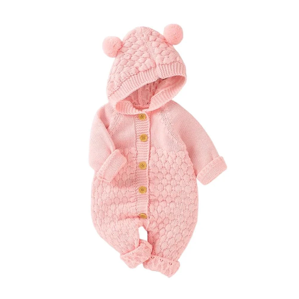 The Cozy Pom-Pom Knit Romper (3–24M) - Image 9