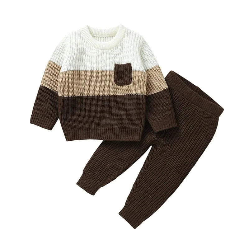 The Cozy Stripe Knit Set (9–36M)