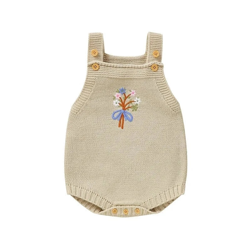 The Floral Dream Knitted Romper (0–24M)