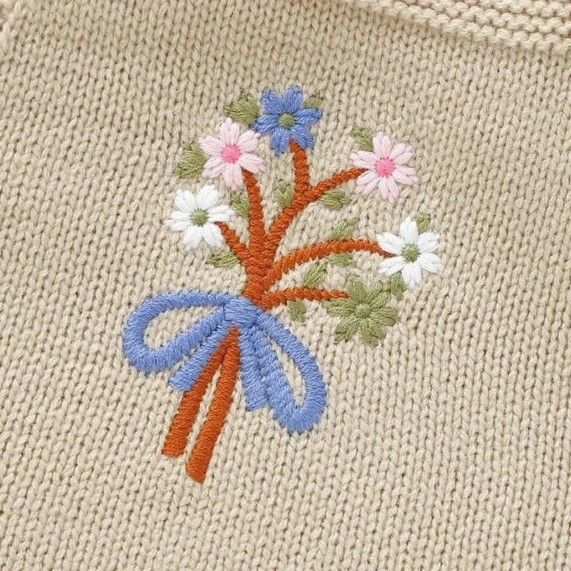 The Floral Dream Knitted Romper (0–24M) - Image 4