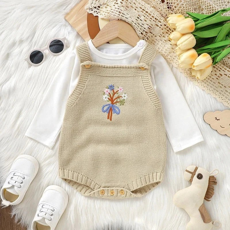 The Floral Dream Knitted Romper (0–24M) - Image 6