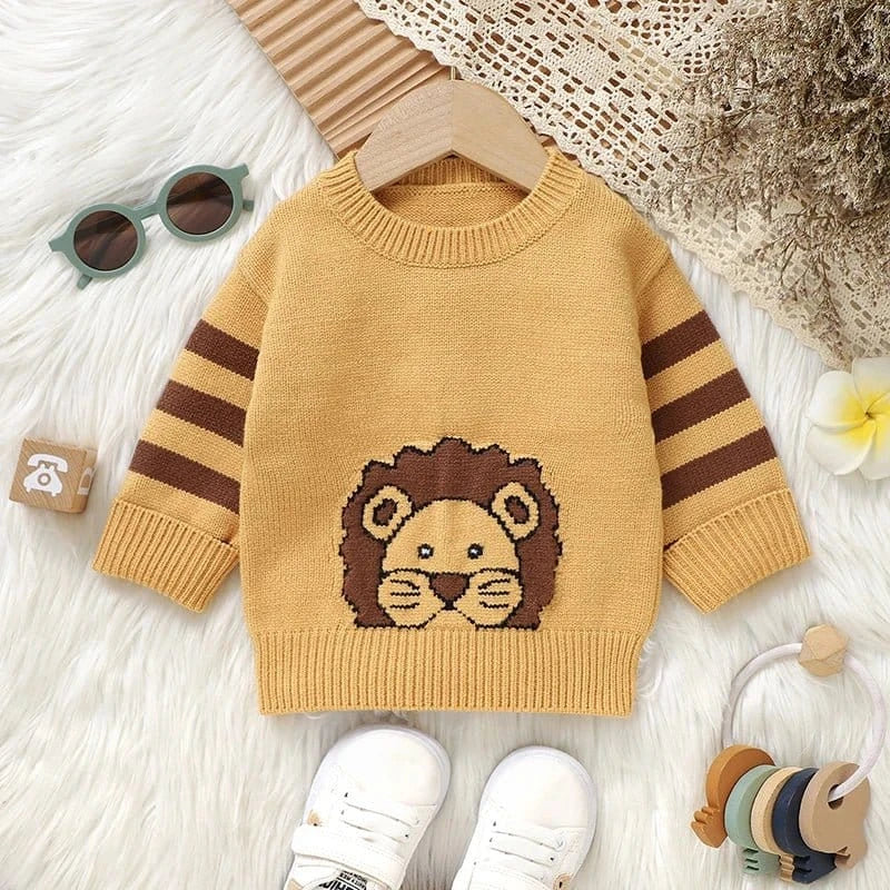 The Little Lion Knit Sweater (6M–3Y) - Image 2