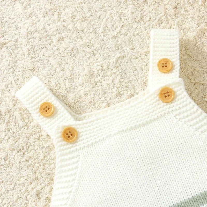 The Soft Stripes Knit Romper (0–12M) - Image 4