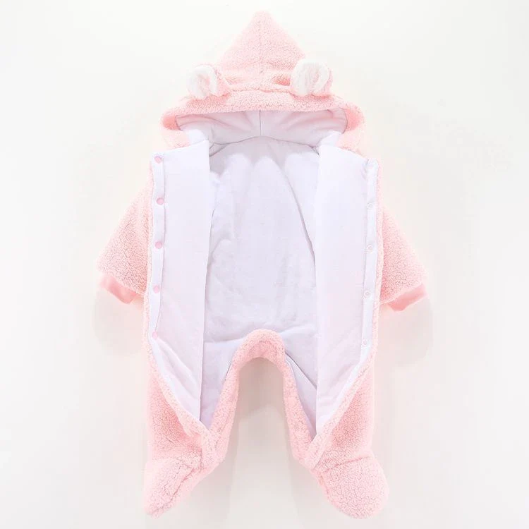 Fleece Hooded Newborn Suit (0-12M) - Image 8