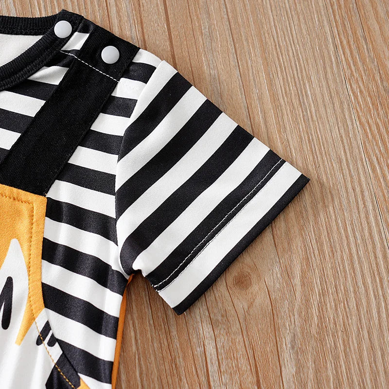 Zebra Baby Short Sleeve Romper with 3D Detail (0–18M) - Image 5